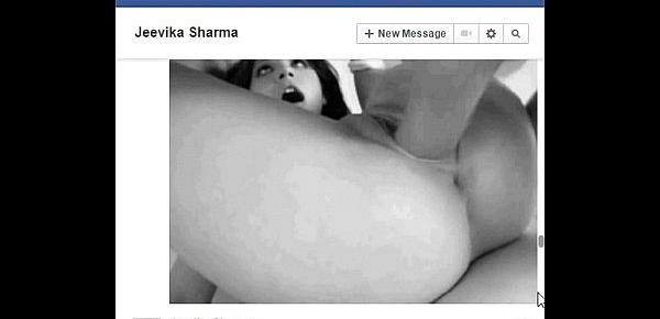 Real Desi Indian Bhabhi Jeevika Sharma gets seduced and rough fucked on Facebook Chat